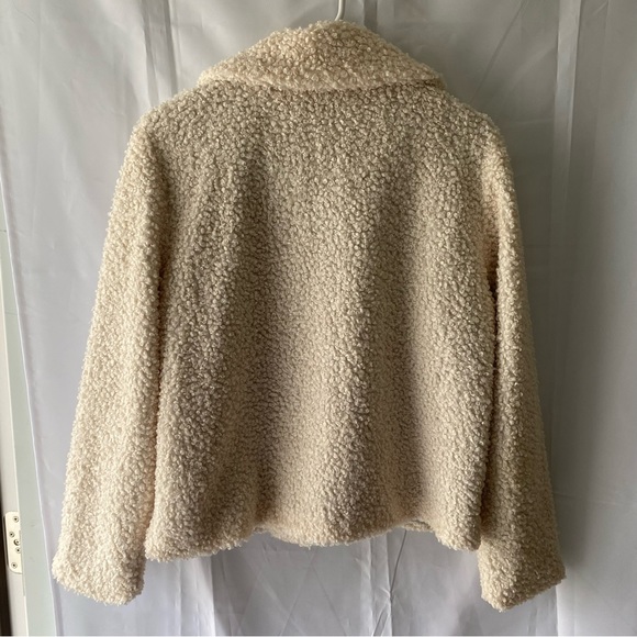 a.n.a coat Berber like in off white SZ M. NWOT - Picture 3 of 13